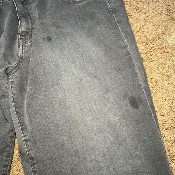 Eddie Bauer Boyfriend Relaxed Fit Jeans Womens 18 Tall Faded Gray Fleece Lined - Picture 8 of 8